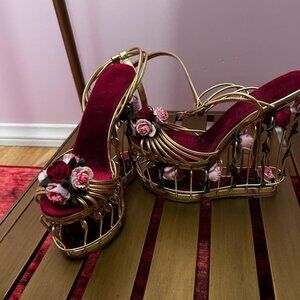Garden birdcage Dolce and Gabbana inspired Maximalist Shoes